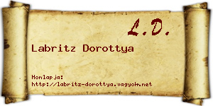 Labritz Dorottya névjegykártya