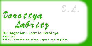 dorottya labritz business card